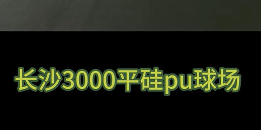 长沙3000平硅pu球场成品展示